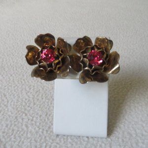 Floral Gold Vermeil Earrings